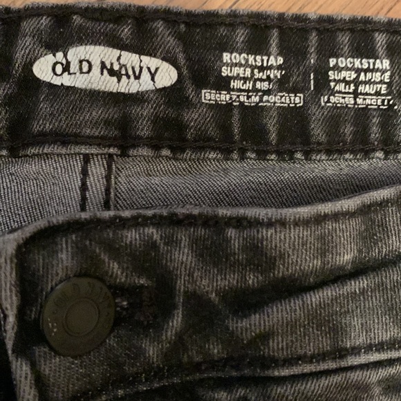 Old Navy black wash skinny jeans 12 - Picture 6 of 10